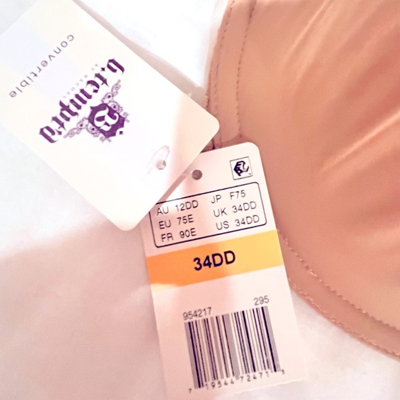 NWT- B.TEMPT'D BY WACOAL Modern Method Strapless Picot-Trimmed Bra - Picture 10 of 10